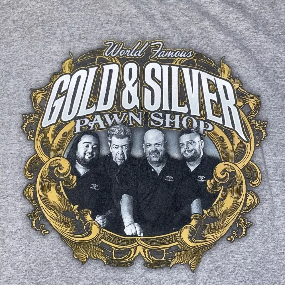 Pawn Shop T- Shirt Size Large Gold/Silver Vintage​